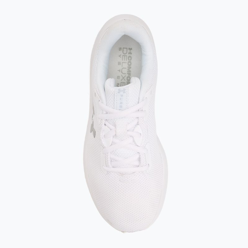 Dámské běžecké boty Under Armour Charged Pursuit 4 white/white/metallic silver 5