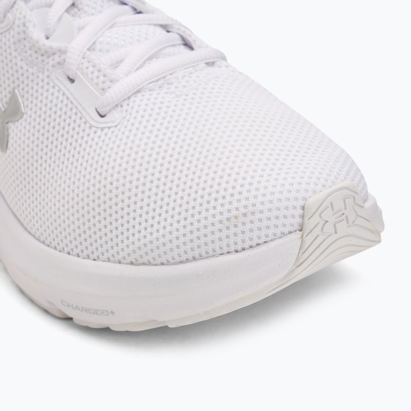 Dámské běžecké boty Under Armour Charged Pursuit 4 white/white/metallic silver 7