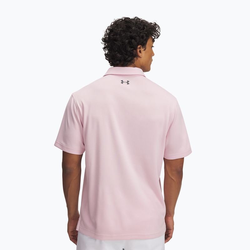 Pánské polo tričko Under Armour Tech Polo prime pink/pitch gray 2