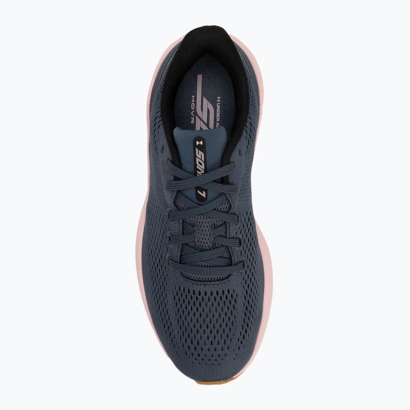 Dámské běžecké boty Under Armour Sonic 7 downpour gray/prime pink/black 5
