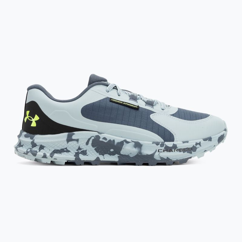 Pánské běžecké boty Under Armour Charged Bandit Trail 3 downpour gray/harbor blue/hyper green 2