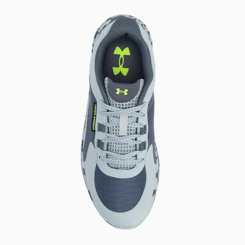 Pánské běžecké boty Under Armour Charged Bandit Trail 3 downpour gray/harbor blue/hyper green 5