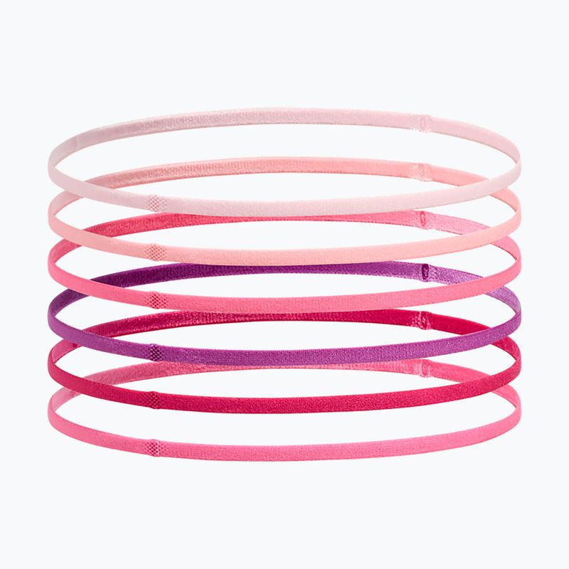 Dětská čelenka Under Armour Mini Elastic 6 pcs prime pink/white 2