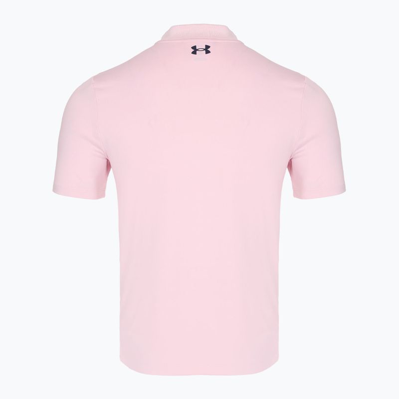 Pánské polo tričko Under Armour Matchplay Polo prime pink/midnight navy 2