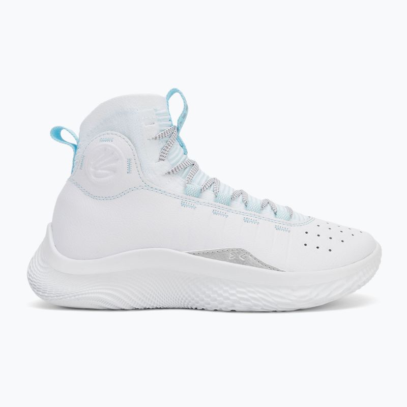 Basketbalové boty Under Armour CURRY 4 FLOTRO white/stream/metallic silver 2