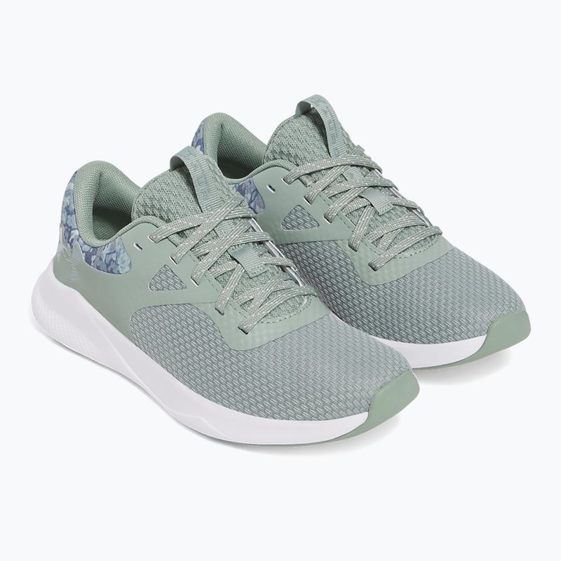 Dámské sportovní boty  Under Armour Charged Aurora 2+ silica green/white/metallic silica 10