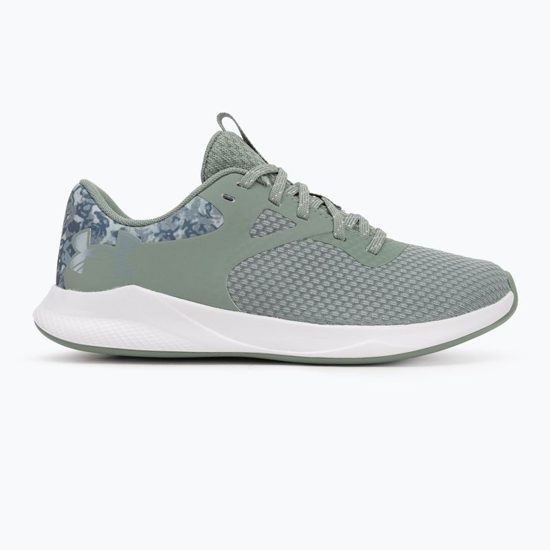 Dámské sportovní boty  Under Armour Charged Aurora 2+ silica green/white/metallic silica 2