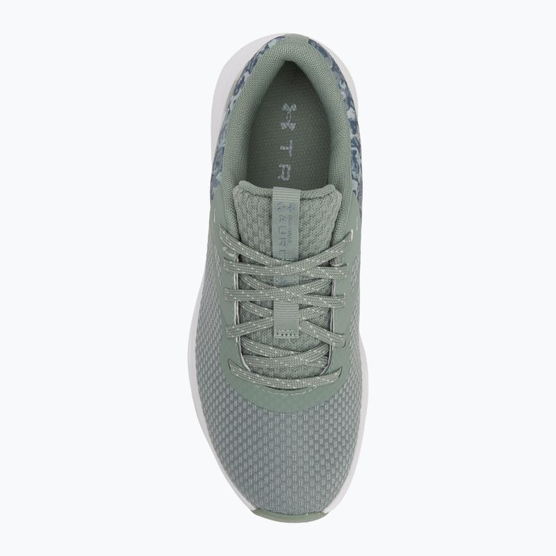 Dámské sportovní boty  Under Armour Charged Aurora 2+ silica green/white/metallic silica 5