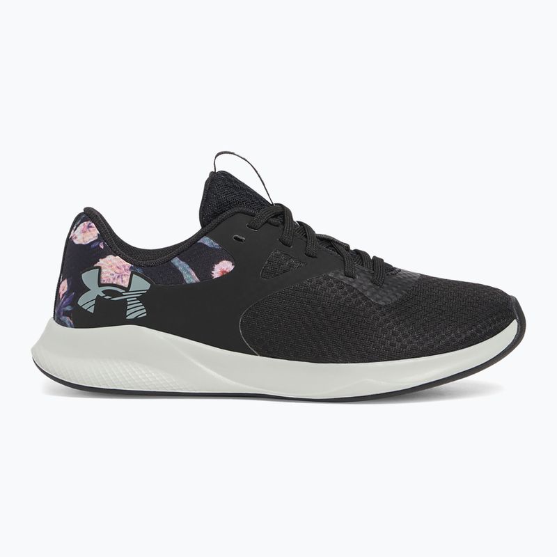 Dámské sportovní boty  Under Armour Charged Aurora 2+ black/hydro green/metallic warm silver 8