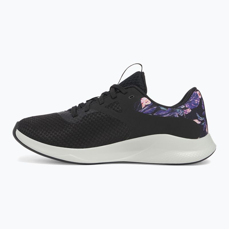 Dámské sportovní boty  Under Armour Charged Aurora 2+ black/hydro green/metallic warm silver 9