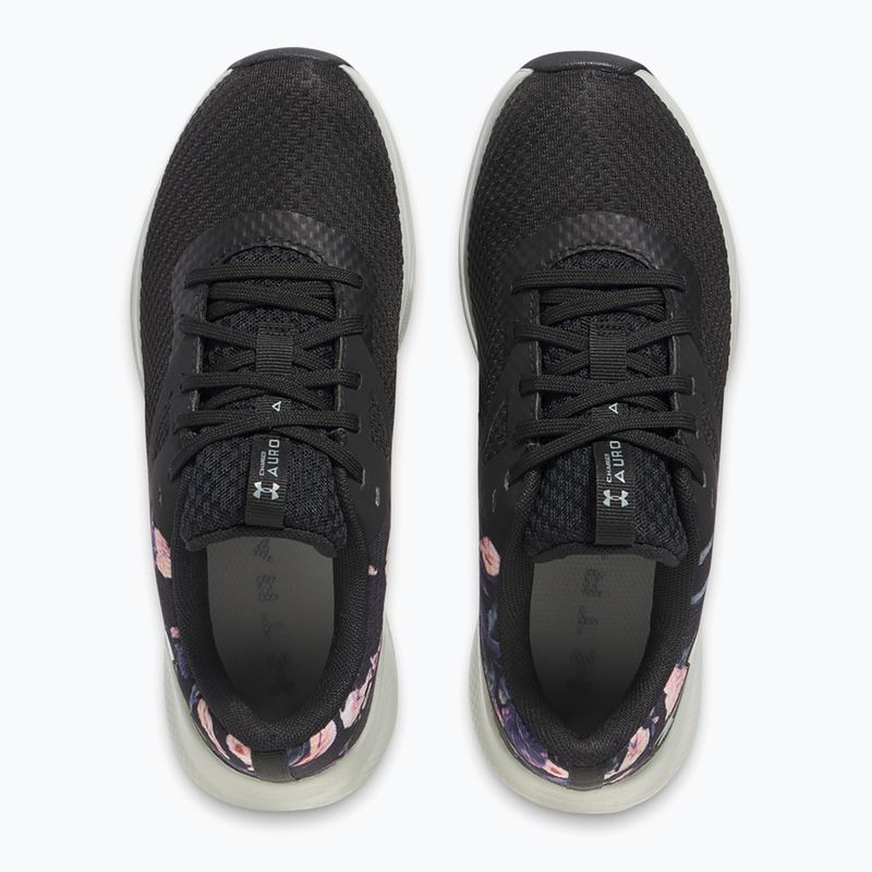 Dámské sportovní boty  Under Armour Charged Aurora 2+ black/hydro green/metallic warm silver 11