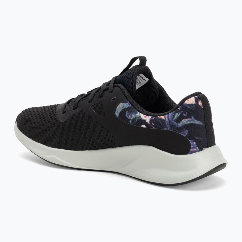 Dámské sportovní boty  Under Armour Charged Aurora 2+ black/hydro green/metallic warm silver 3