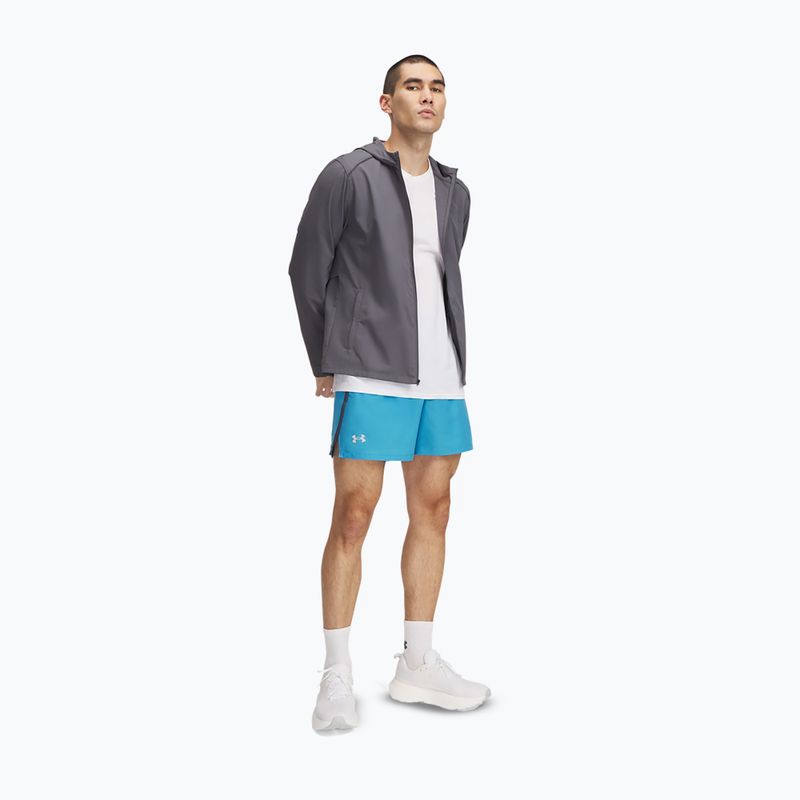Pánské běžecké šortky Under Armour Launch 5" ether blue / downpour gray / reflective 2