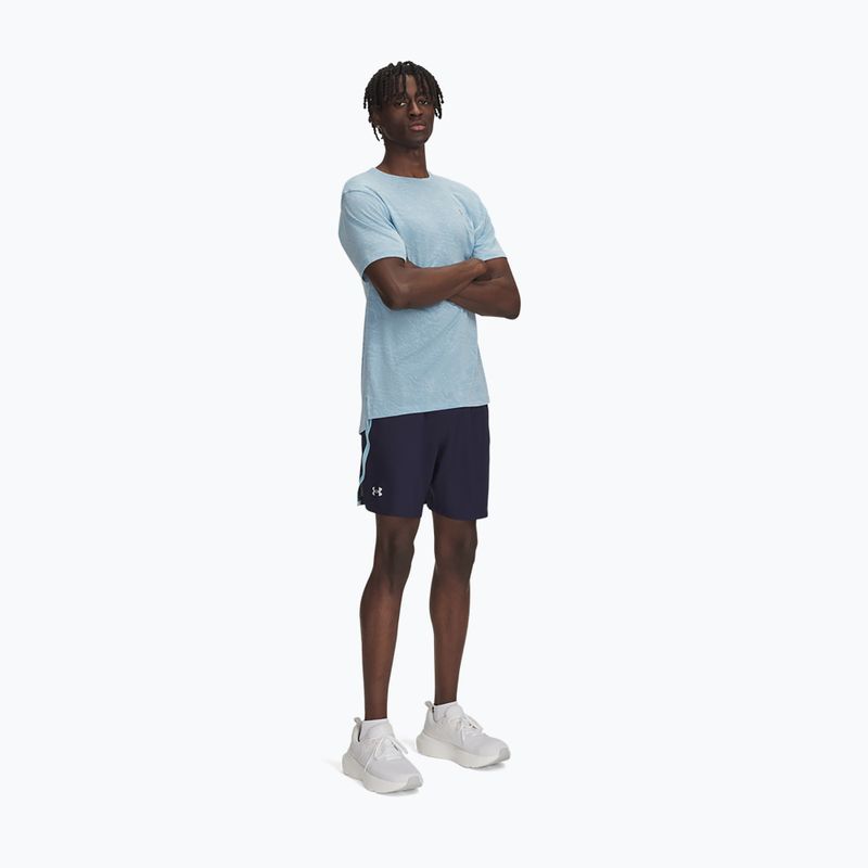Pánské běžecké šortky Under Armour Launch 7" midnight navy / stream / reflective 2