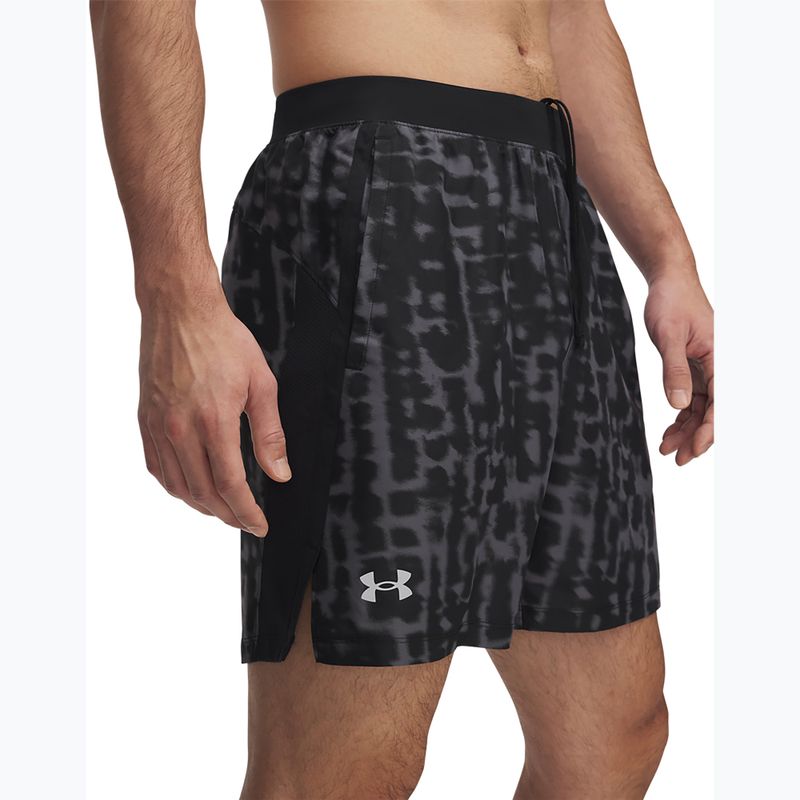 Pánské běžecké šortky Under Armour Launch 7" Print castlerock / anthracite / reflective 4