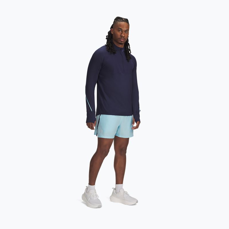 Pánské běžecké šortky Under Armour Launch 5" stream / midnight navy / reflective 2