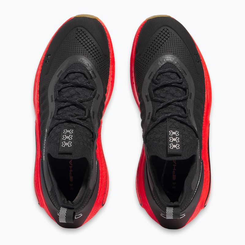 Pánské boty Under Armour Phantom 4 black/lava red/metallic silver 11