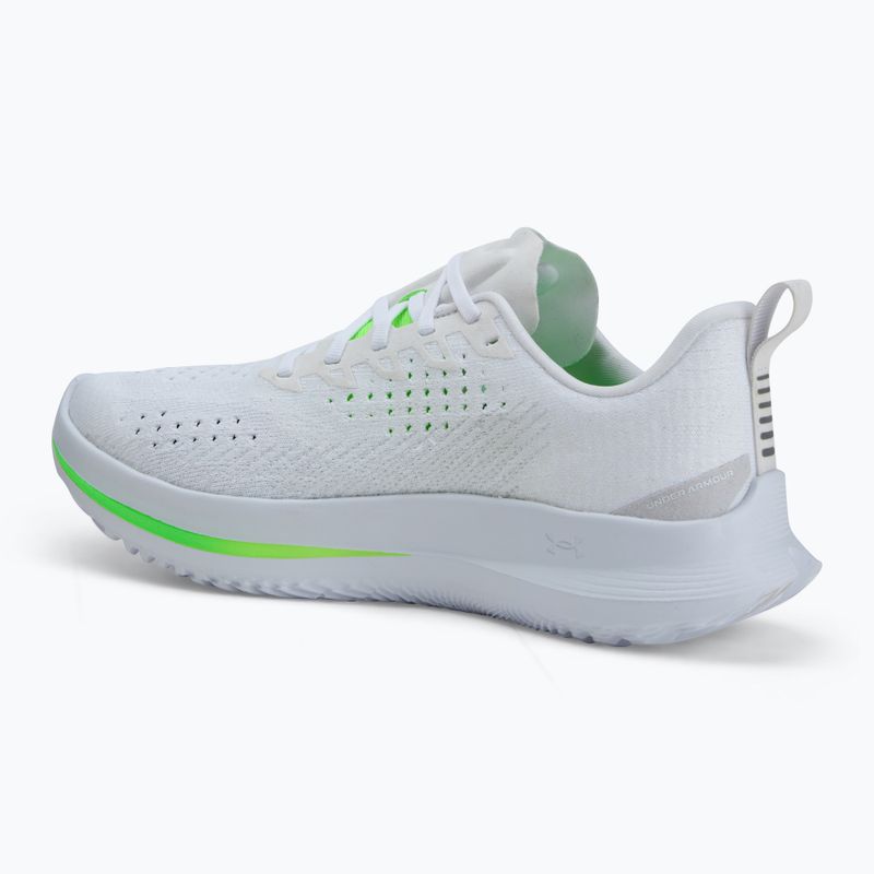 Pánské běžecké boty Under Armour Velociti 4 white/white/hyper green 3