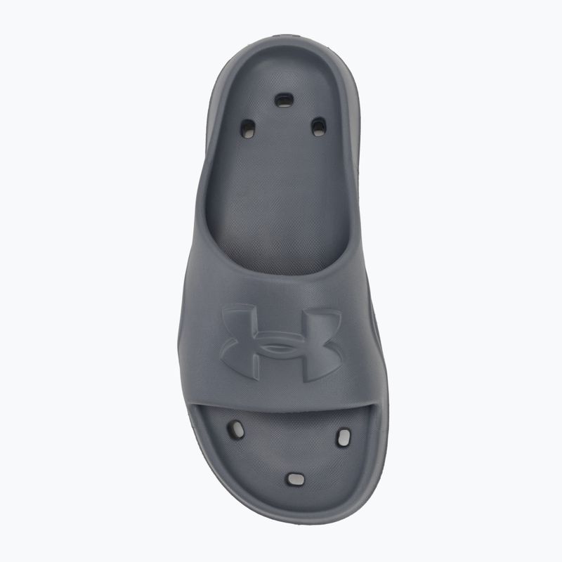Pánské nazouváky Under Armour Locker V Slide castlerock/castlerock/anthracite 5