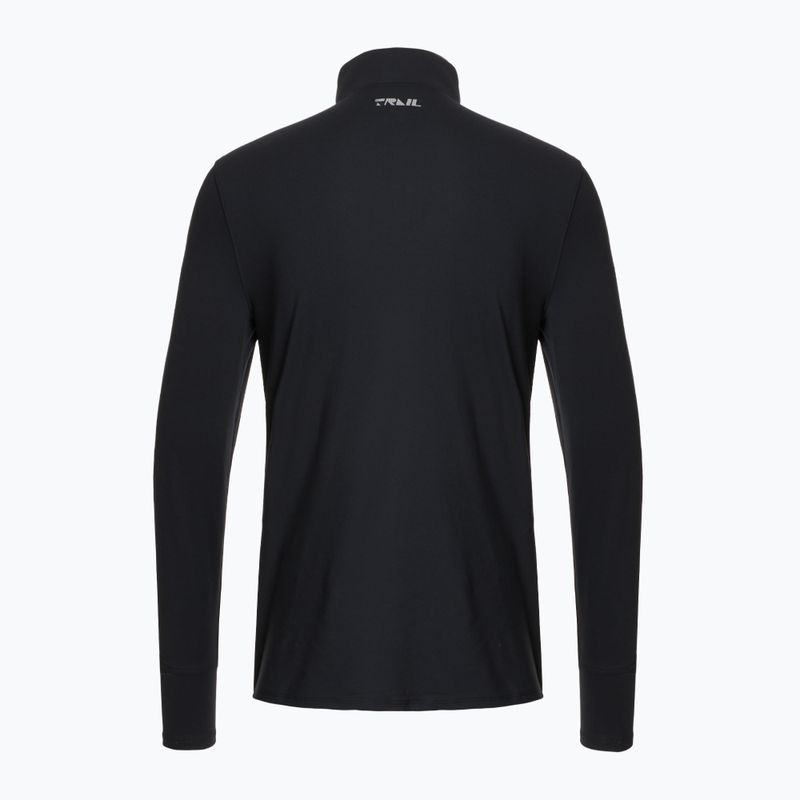 Pánská běžecká mikina Under Armour Trail Run Quarter Zip black/reflective 2