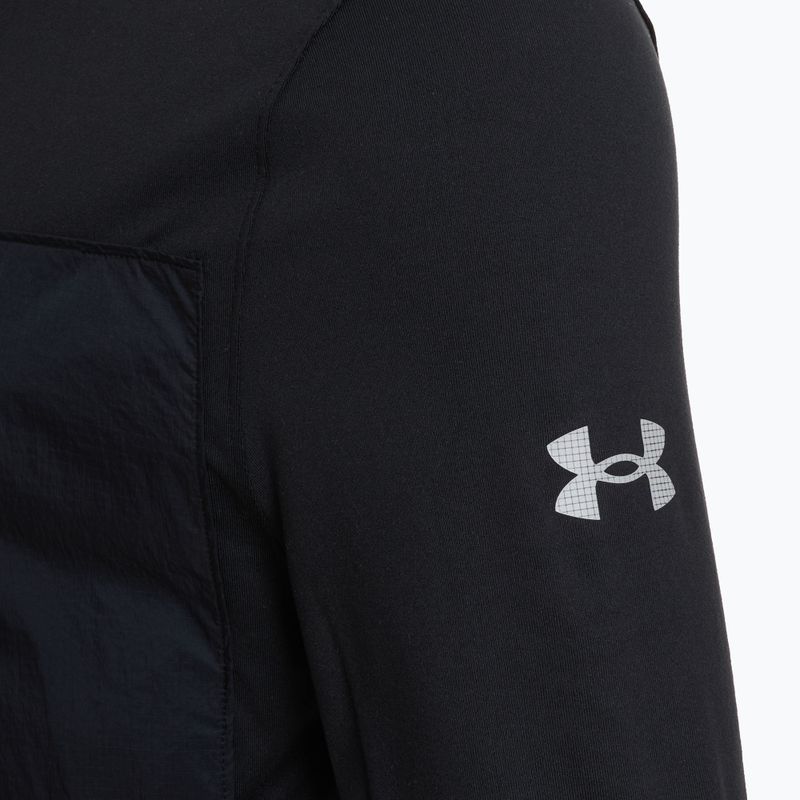 Pánská běžecká mikina Under Armour Trail Run Quarter Zip black/reflective 3