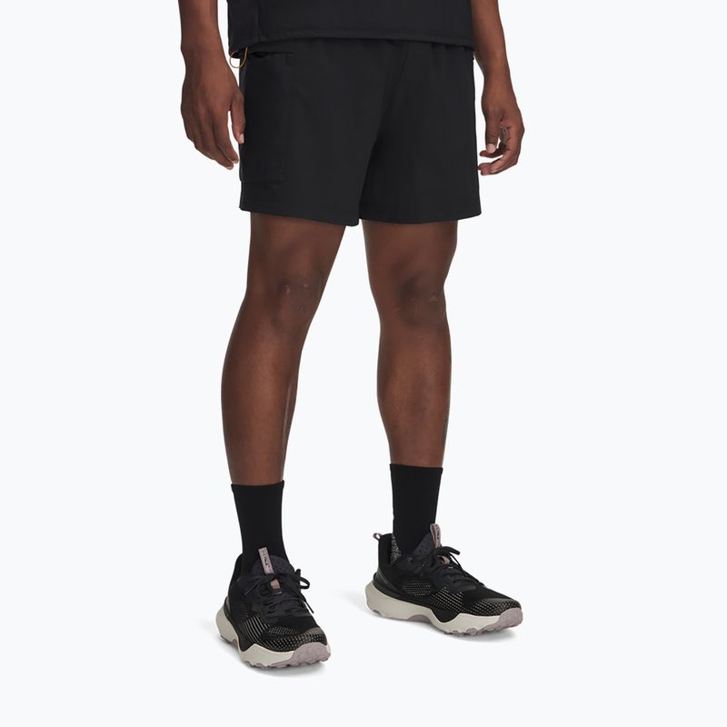 Pánské běžecké šortky Under Armour Trail Run 5" black / reflective