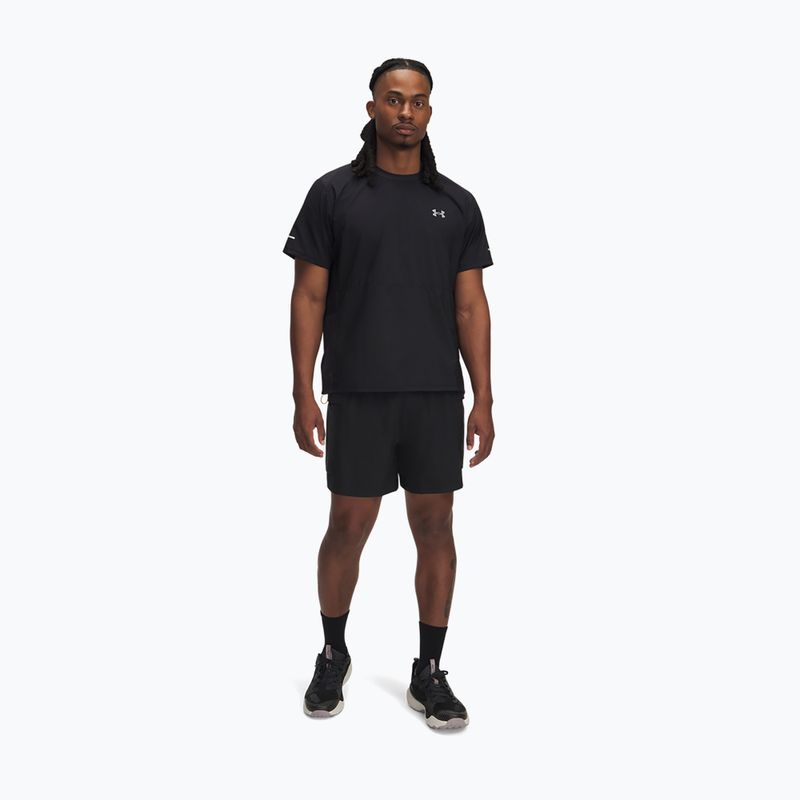 Pánské běžecké šortky Under Armour Trail Run 5" black / reflective 2