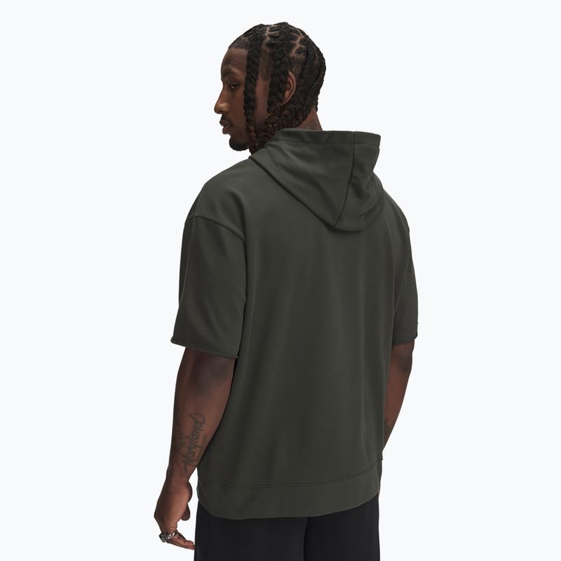 Pánská mikina Under Armour Project Rock SS Terry Hoody baroque green / baroque green 2