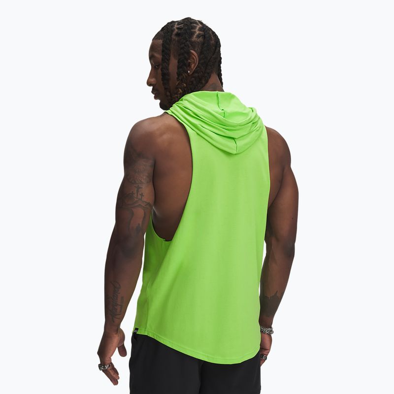 Pánská mikina Under Armour Project Rock Wire SL  cyber green / black 2