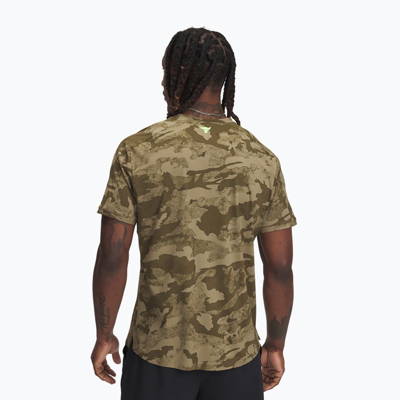 Pánské tréninkové tričko Under Armour Project Rock Iso Chill SS bayou/timberwolf taupe/baroque green 2