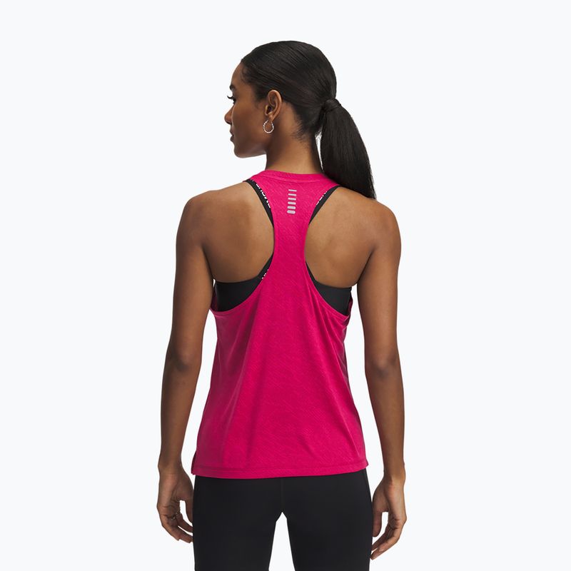 Dámské běžecké tílko tank top Under Armour Launch Camo Singlet shaded fuchsia/reflective 2