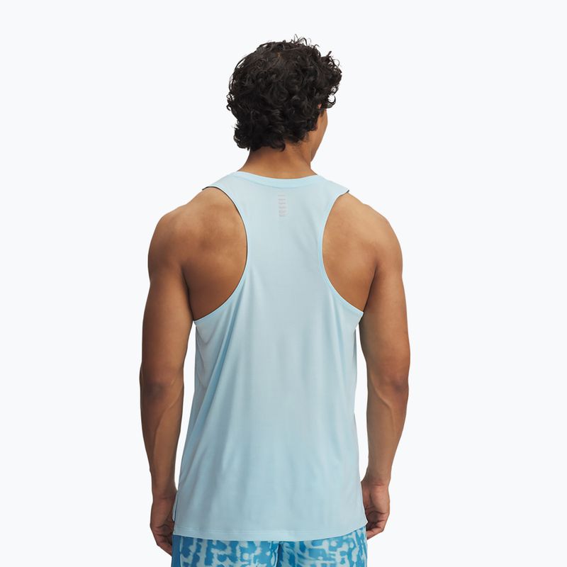 Pánské běžecké tílko tank top Under Armour Launch Singlet stream/reflective 2