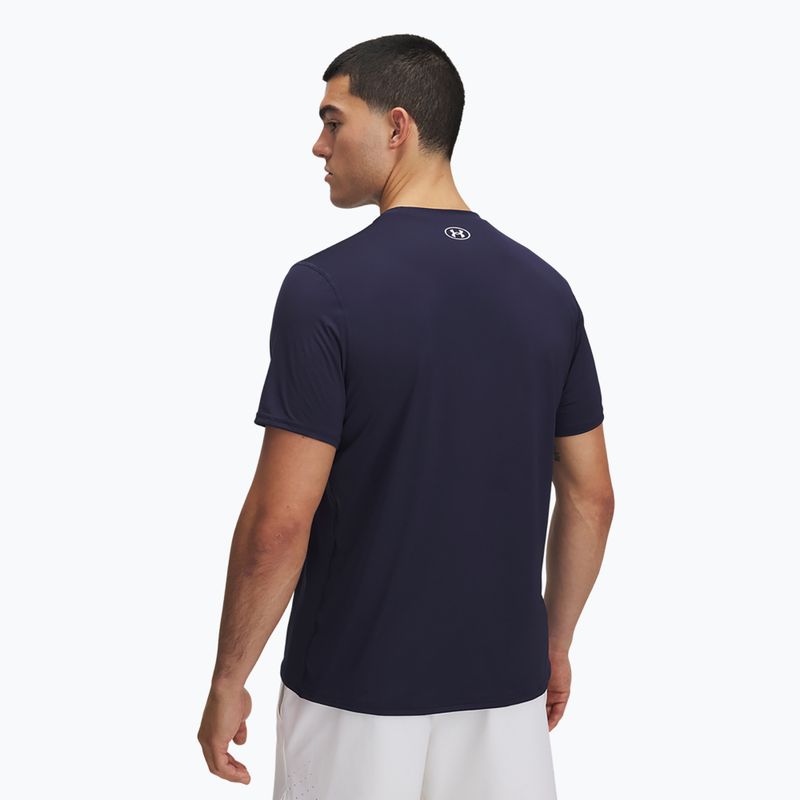 Pánské tréninkové tílko Under Armour HeatGear Fitted midnight navy/white 2