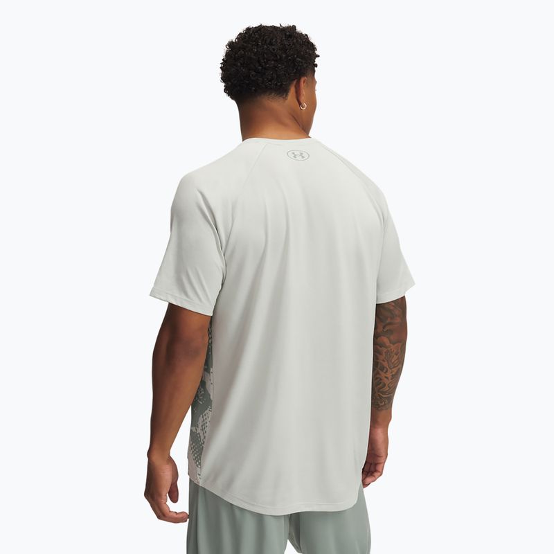 Pánské tréninkové tílko Under Armour Tech Fade hydro green/silica green 2