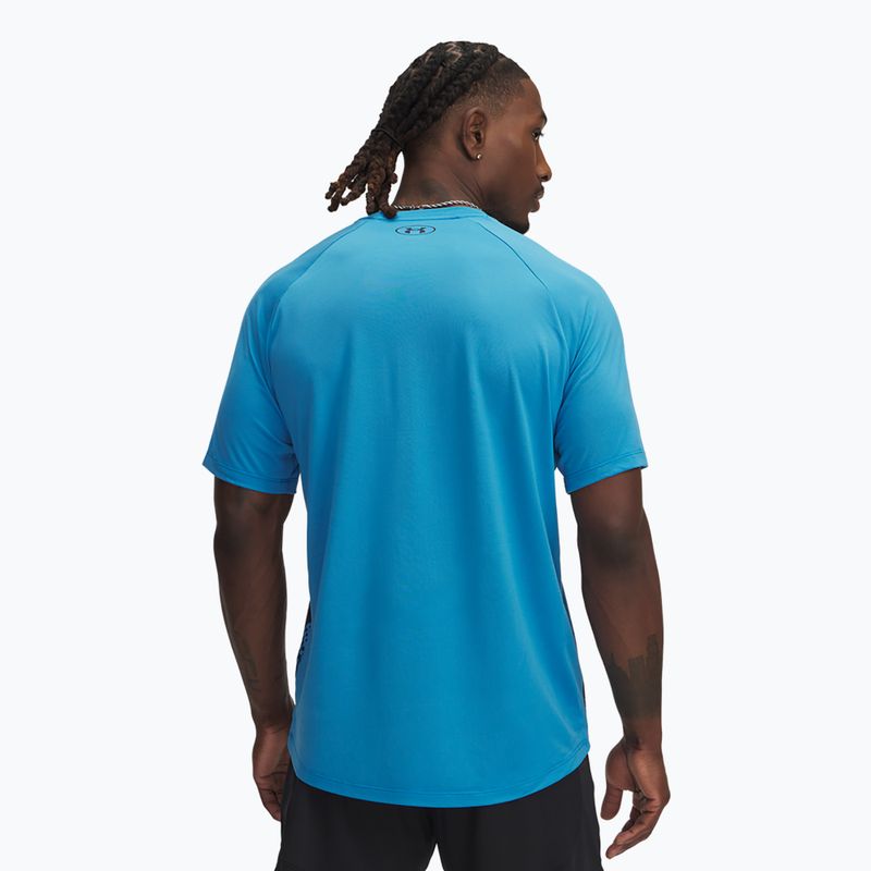 Pánské tréninkové tílko Pánské tréninkové tričko Under Armour Tech Fade ether blue/midnight navy/midnight navy 2