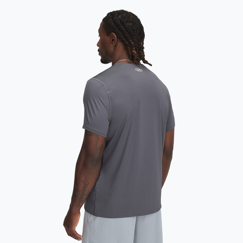 Pánské tréninkové tílko Under Armour HeatGear Fitted castlerock/white 2