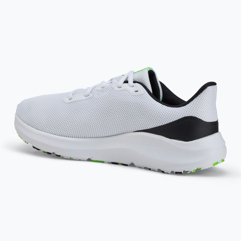 Pánské běžecké boty Under Armour Charged Pursuit 4 white/black/hyper green 3