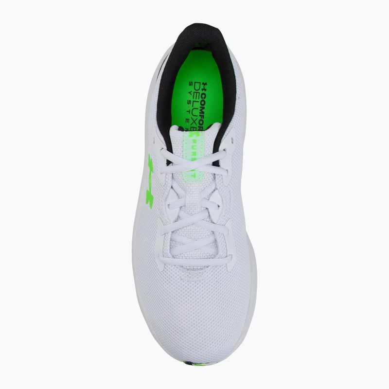 Pánské běžecké boty Under Armour Charged Pursuit 4 white/black/hyper green 5
