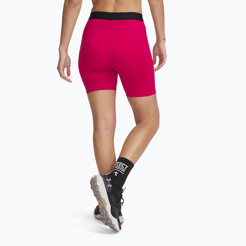 Dámské šortky Under Armour Trail Run Fitted shaded fuchsia/black 7