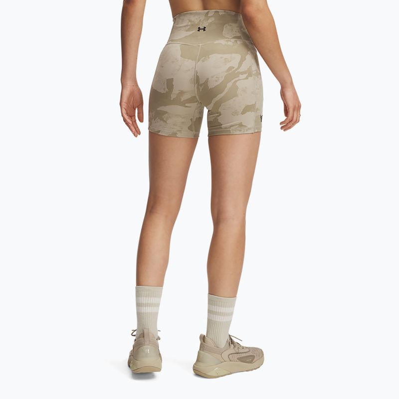 Dámské šortky Under Armour Project Rock Middy city khaki / black 3