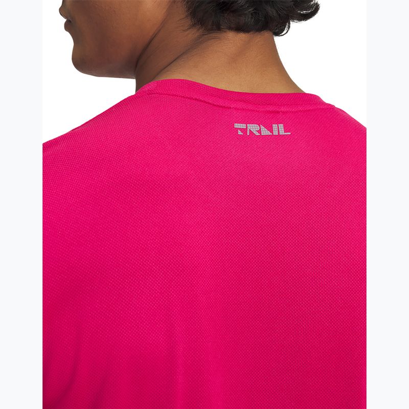 Pánské běžecké tričko Under Armour Trail Run shaded fuchsia/reflective 3
