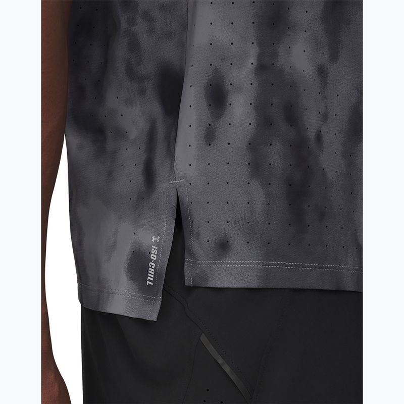 Pánské běžecké tričko Under Armour Launch Elite Print titan gray/reflective 3