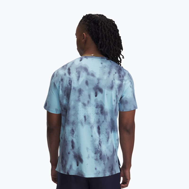 Pánské běžecké tričko Under Armour Launch Elite Print stream/reflective 3