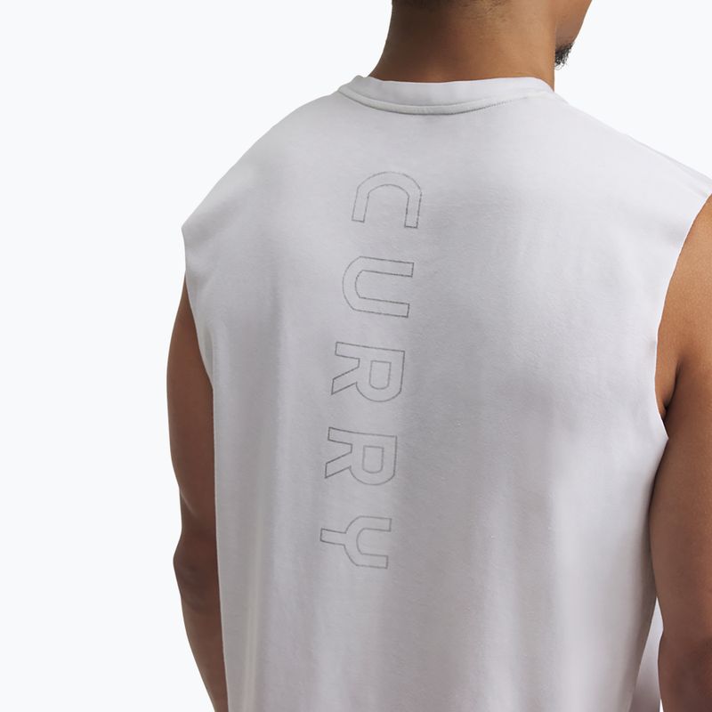 Pánské basketbalové tričko Under Armour Curry Tee white/black 3