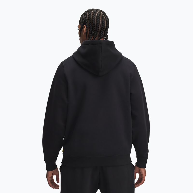 Pánská mikina Under Armour Curry Splash Hoodie black / white clay 2
