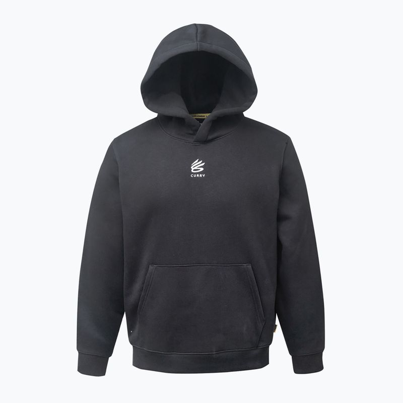 Pánská mikina Under Armour Curry Splash Hoodie black / white clay 4