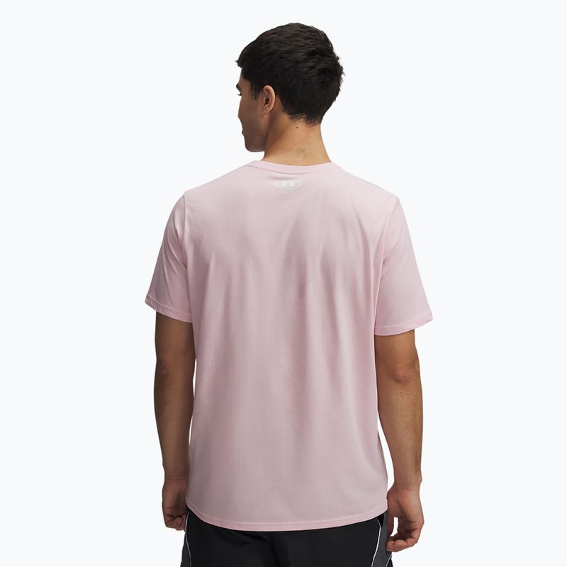 Pánské tričko Under Armour Sportstyle Left Chest prime pink/white 2