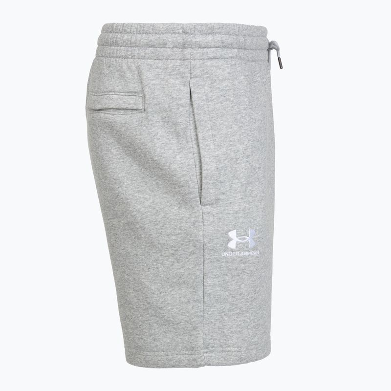 Pánské šortky Under Armour Icon Fleece mod gray light heather/white 5