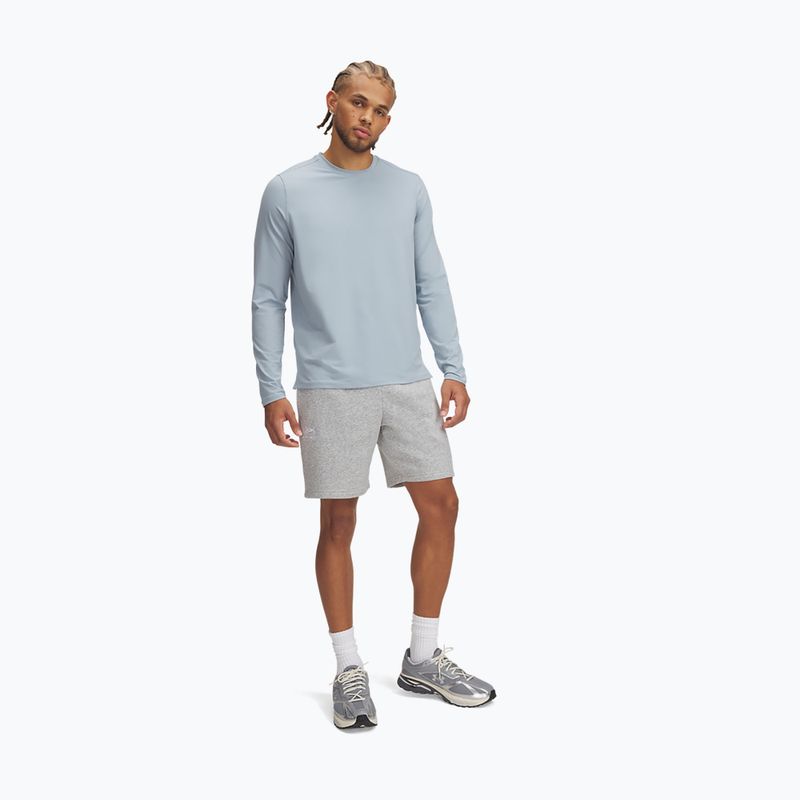 Pánské šortky Under Armour Icon Fleece mod gray light heather/white 2