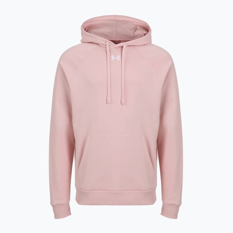 Pánská mikina Under Armour Rival Fleece Hoodie prime pink/white 3